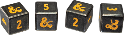 JDR D&D : Dés Heavy Metal Realmspace D6 Dice Set