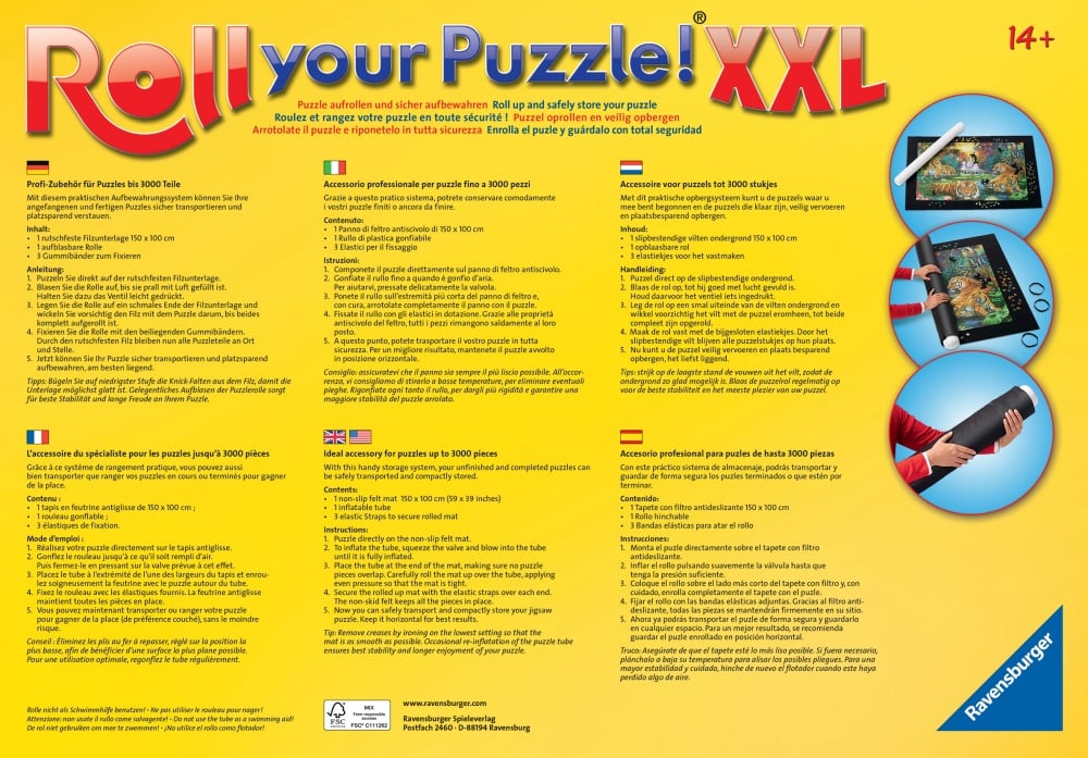 Tapis de puzzle XXL 1000 à 3000 p