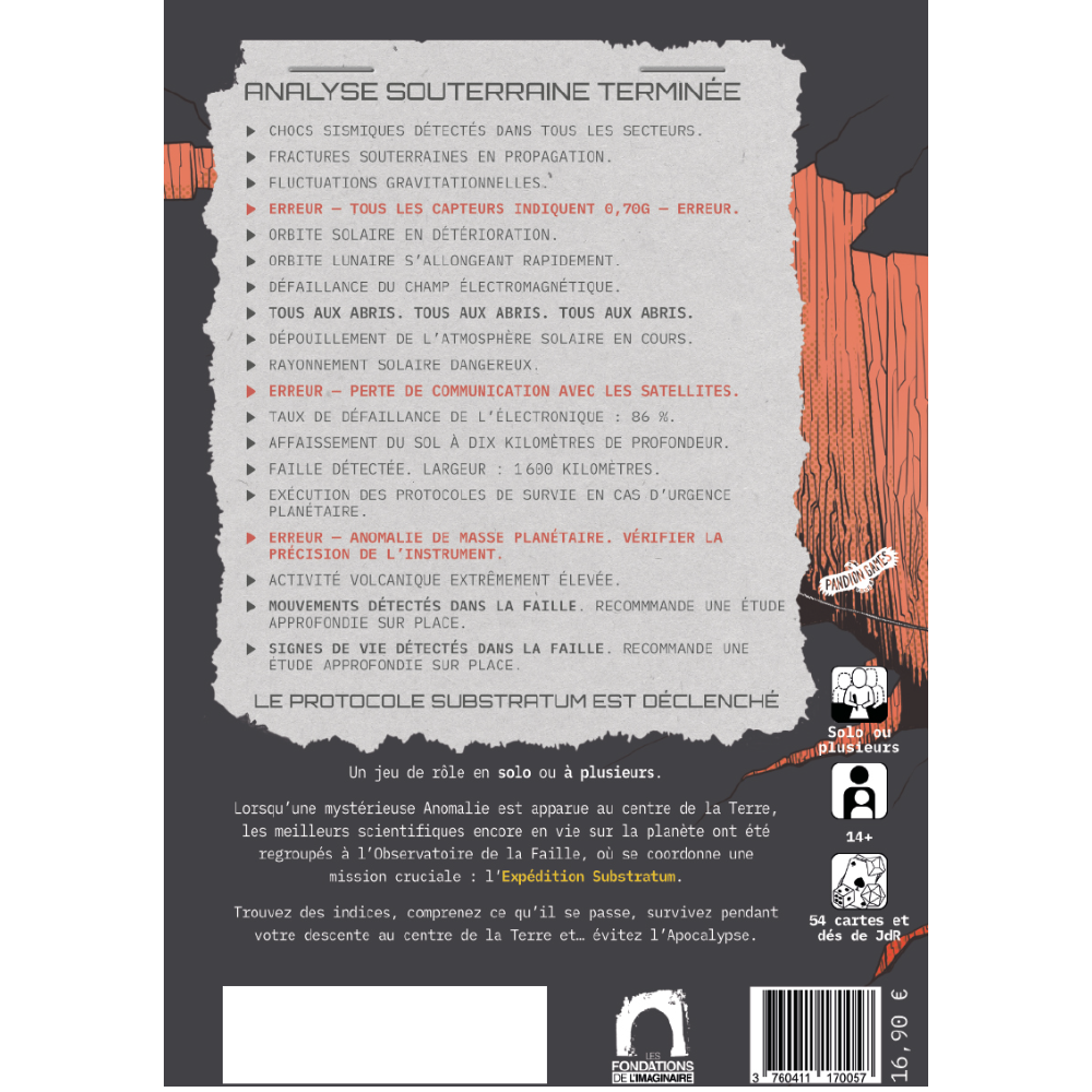 JDR Solo et Multi Expedition Substratum