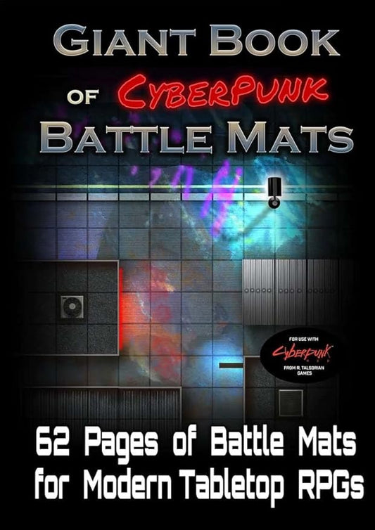 JDR Livre plateau de jeu : Giant Book of CyberPunk Battle Mats (A3)