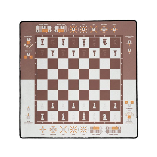 Tapis Echecs Pédagogiques - 40x40cm