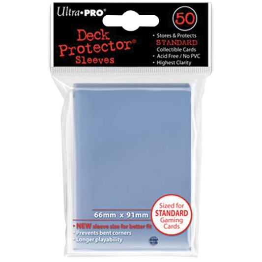 Sleeves Ultra Pro DP x50 - Taile Standard Transparent 66x91mm