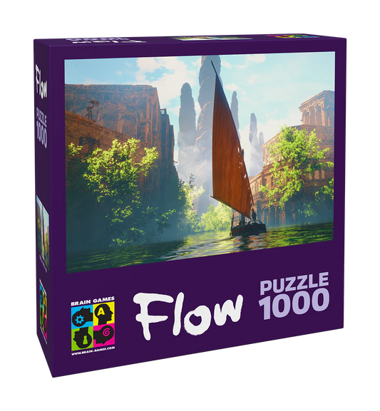 PUZZLE 1000P FLOW - BATEAU ET BATIMENTS