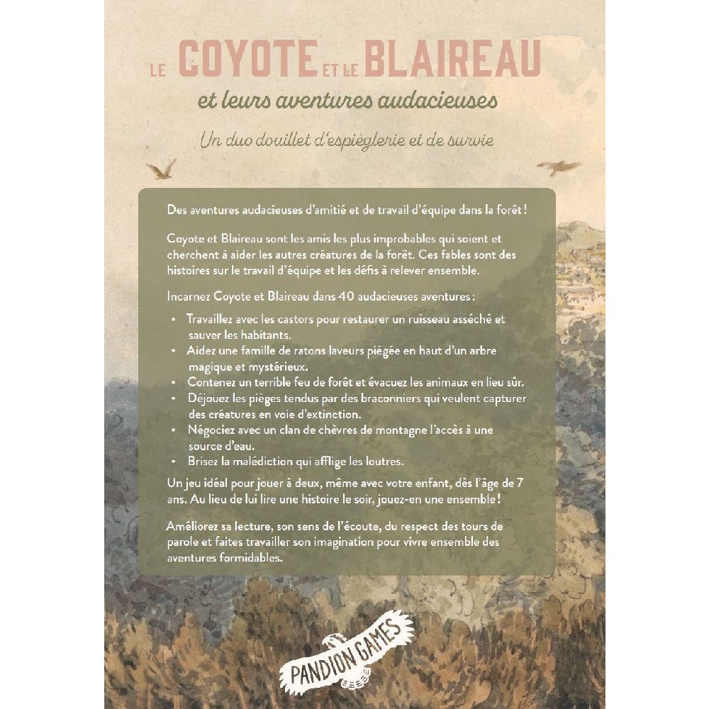 JDR Solo ou Duo - Le Coyote et le Blaireau