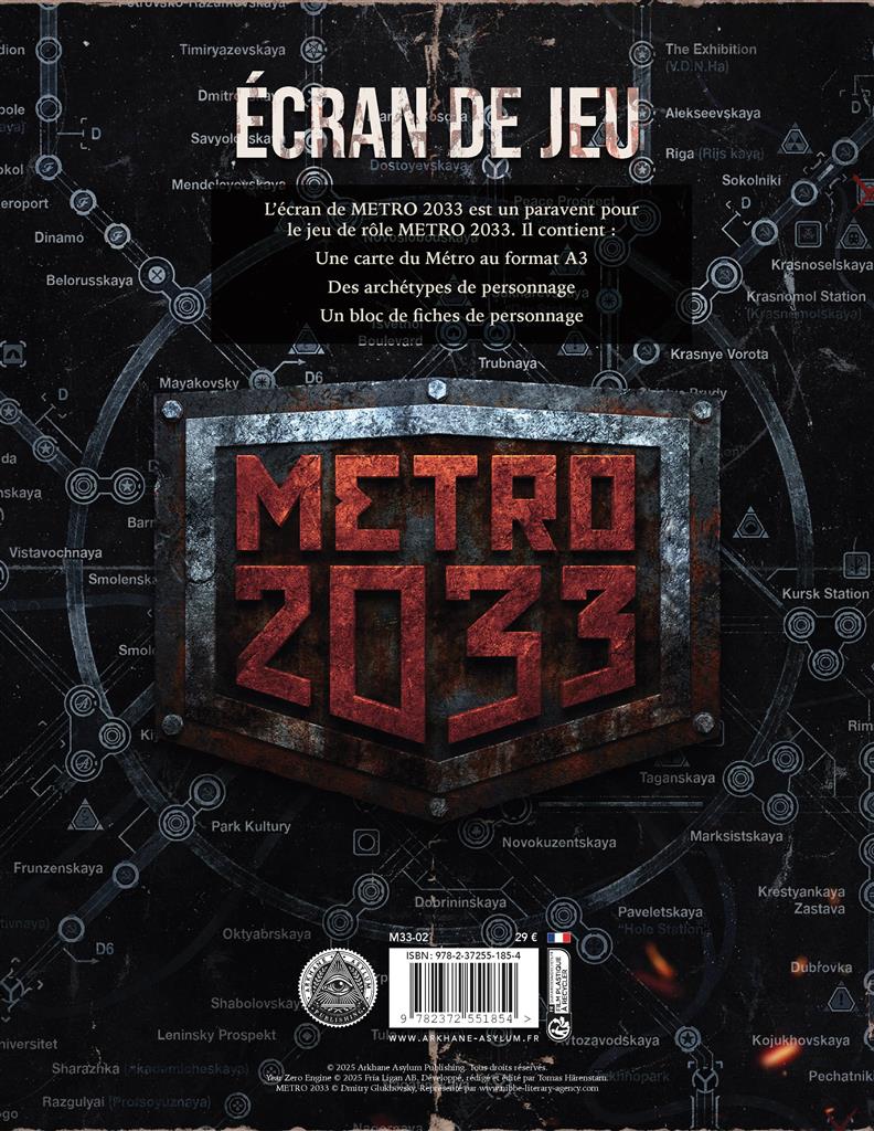 JDR Métro 2033 - Ecran
