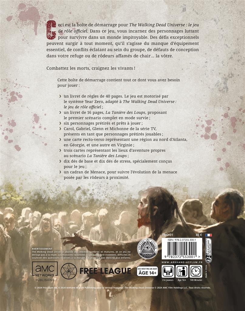 JDR The Walking Dead : Boite de Démarrage