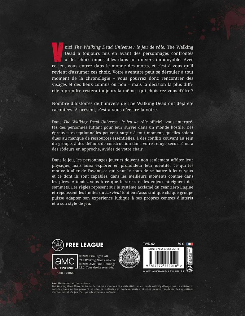 JDR The Walking Dead Universe : Livre de Base