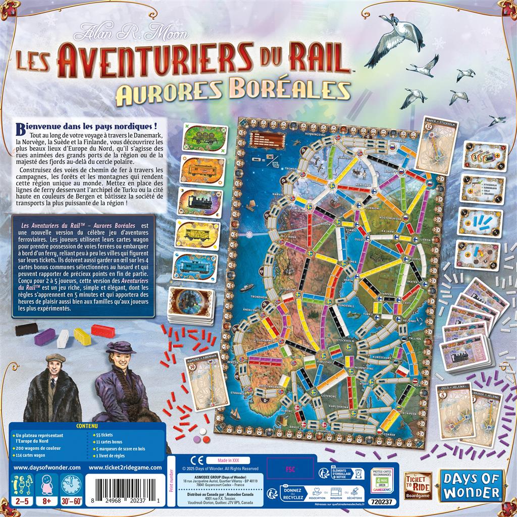 Aventuriers du Rail - Extension Aurores Boréales