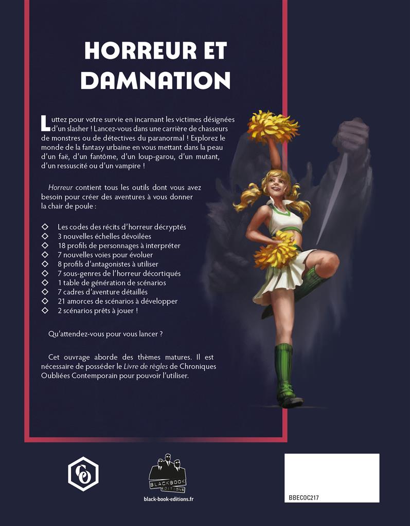 JDR Chroniques oubliées Contemporain 2 - Supplément Horreur
