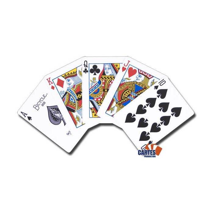 Cartes Bicycle RIDERBACK Cartes Production BLEU