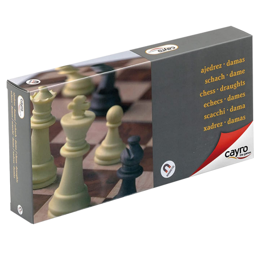 Échecs et Dames Magnétiques 24x24 cm