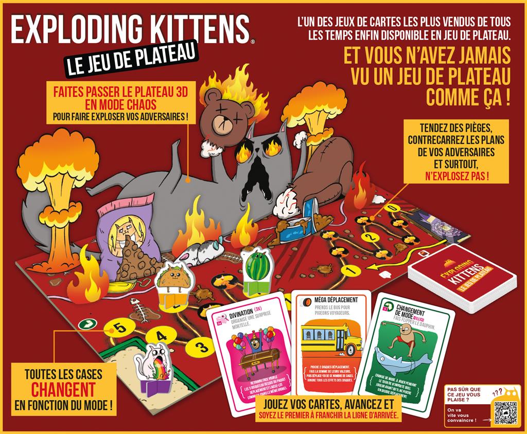 Exploding Kittens : Le jeu de plateau