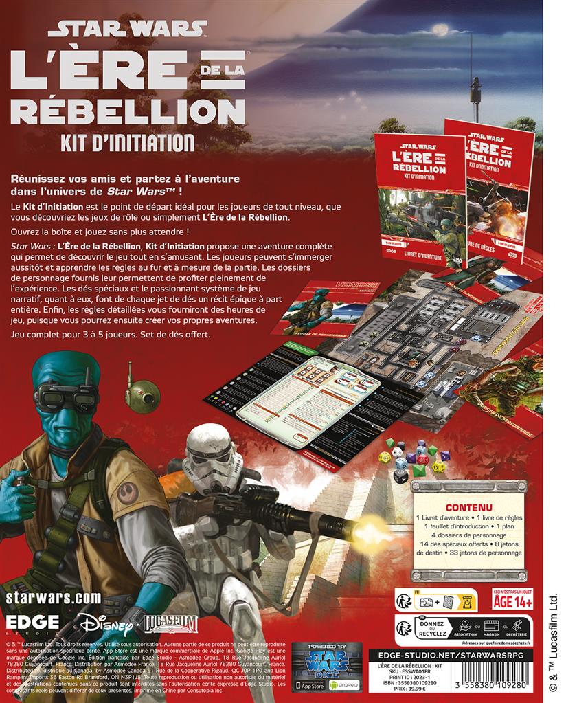 JDR Star Wars : L'Ere de la Rébellion Kit d'Initiation