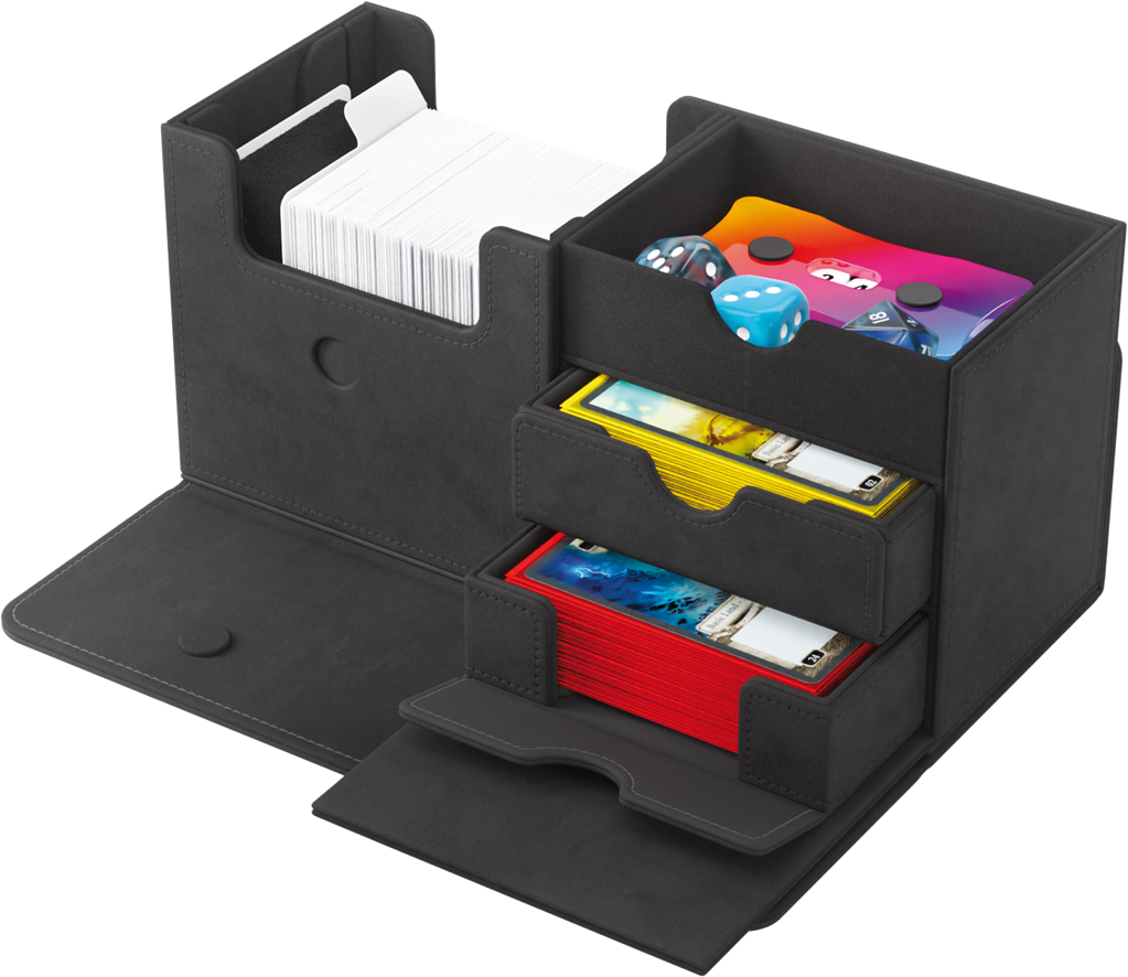 GG : Deck Box The Academic 133+ XL Black/Black Gamegenic
