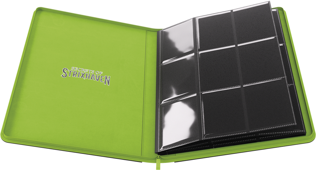 GG : MTG Secret Of Strixhaven Zip-Up Album 18-Pocket - Black/Green