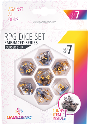 JDR Set de 7 Dés : Embraced Series -Cursed Ship- Gamegenic