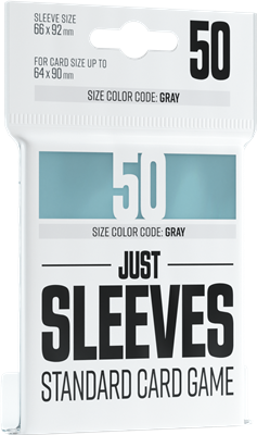 50 just sleeves - STANDARD CARD GAME CLEAR
