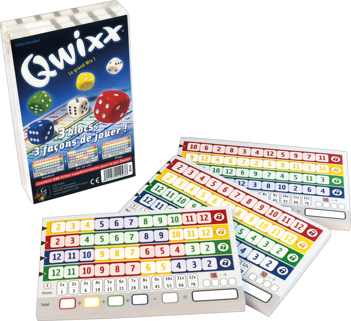 Qwixx : Recharge bloc de score
