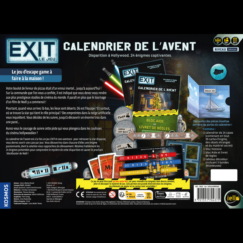 Exit : Calendrier de l'Avent - Disparition à Hollywood