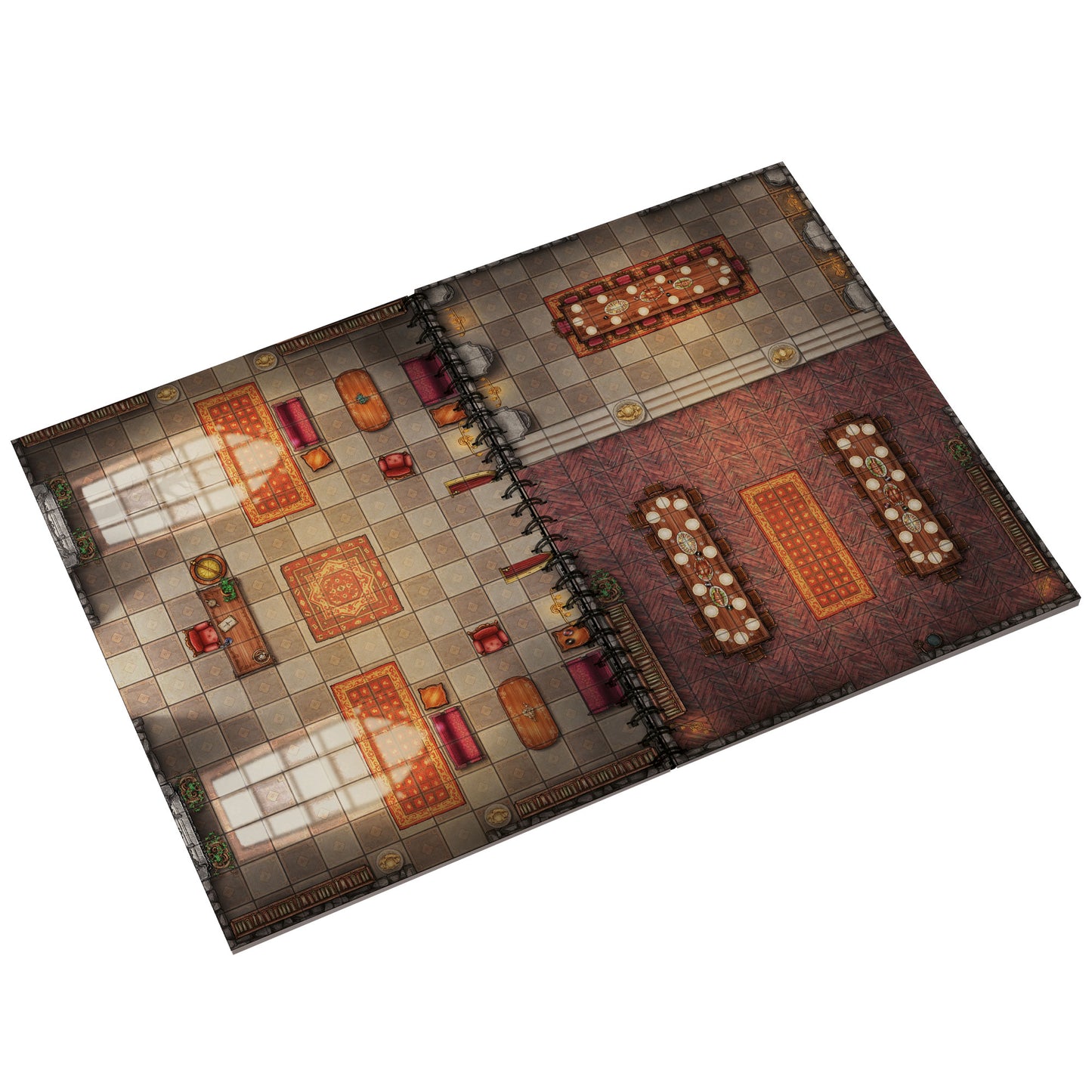 Livre Plateau de Jeu : Donjons (305x420 mm) Taille XL - Couverture rigide