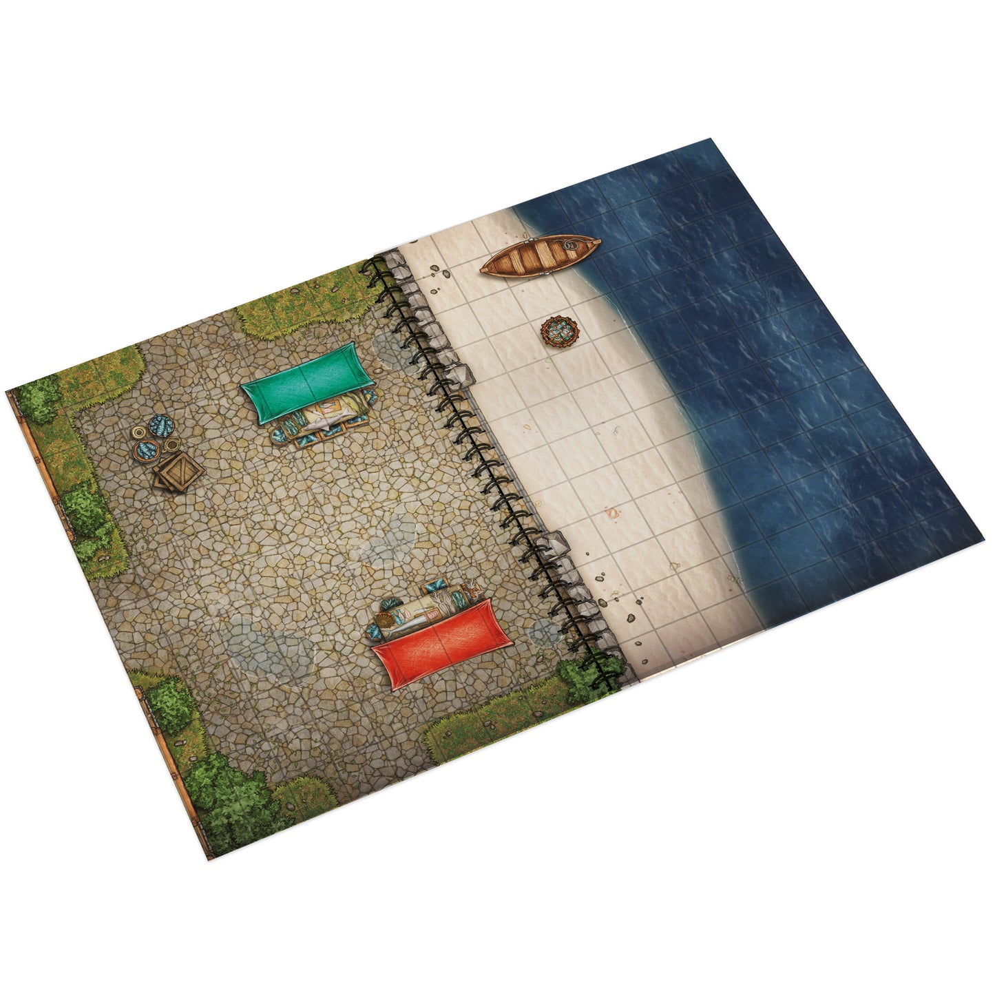 Livre Plateau de Jeu : Heroic Fantasy Edition (297x218 mm) Taille L - A4- Couverture Rigide