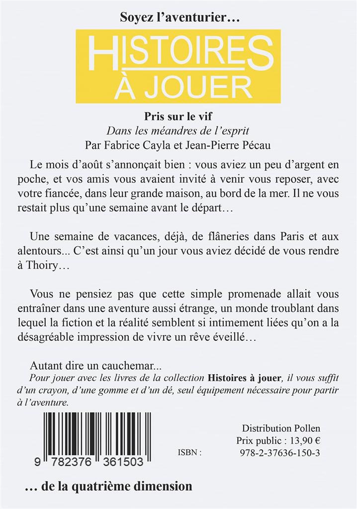 Livre Jeu - 4ème dimension : Pris sur le vif