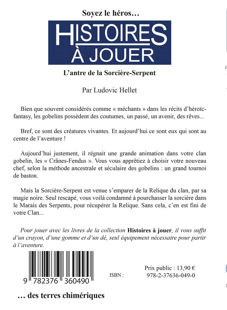 Livre Jeu - L'Antre de la Sorcière-Serpent
