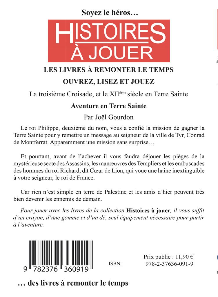 Livre Jeu - Aventure en Terre Sainte