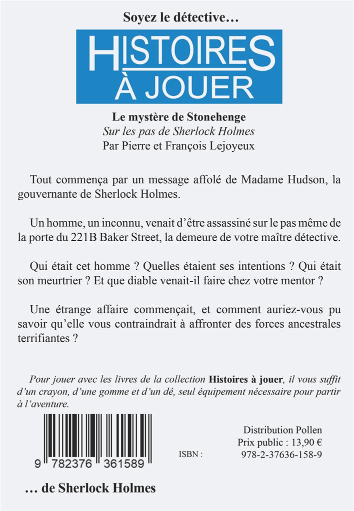 Livre Jeu - Le mystère de Stonehenge