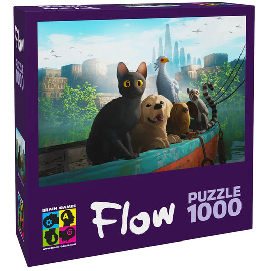 PUZZLE 1000P FLOW - ANIMAUX SUR LE BATEAU