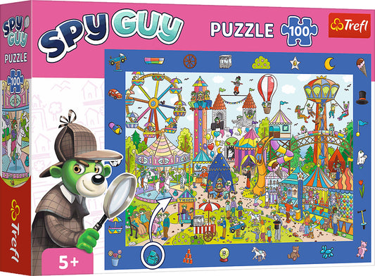 Puzzle d'observation Spy Guy 100 pcs - Parc d'attraction