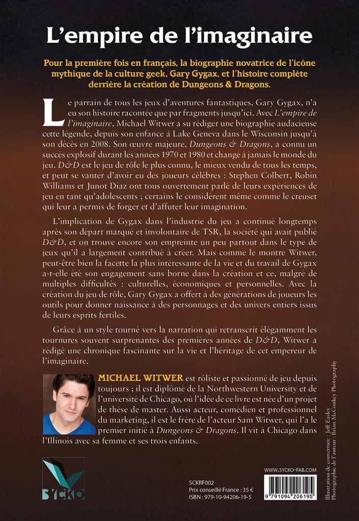 L'Empire de l'imaginaire (Version Rigide) : Gary Gygax et la naissance de donjons et dragons