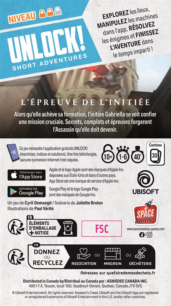 Unlock! Short Adv. : Assassin's creed