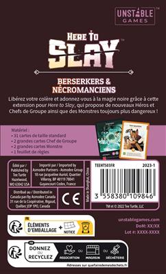 Here To Slay : Extension Berserkers et Nécromanciens