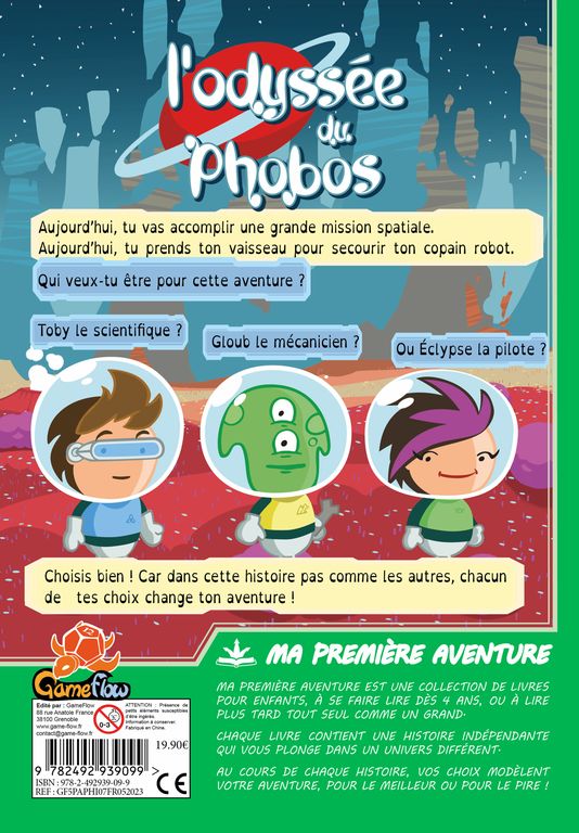 Livre jeu - Ma 1ère aventure : Phobos VERSION LONGUE