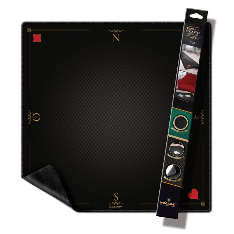Tapis Carte Prestige Noir (Format Tarot 60x60cm)