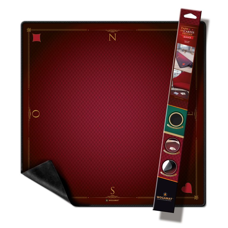 Tapis Carte Prestige Rouge (Format Tarot 60x60cm)