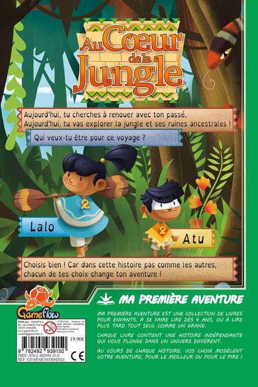 Livre jeu - Ma 1ère aventure : Au coeur de la Jungle
