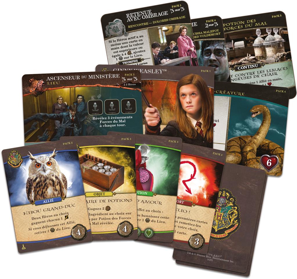 Bataille à Poudlard - Deckbuilding Harry Potter Coopératif : Extension Sortilèges et Potions