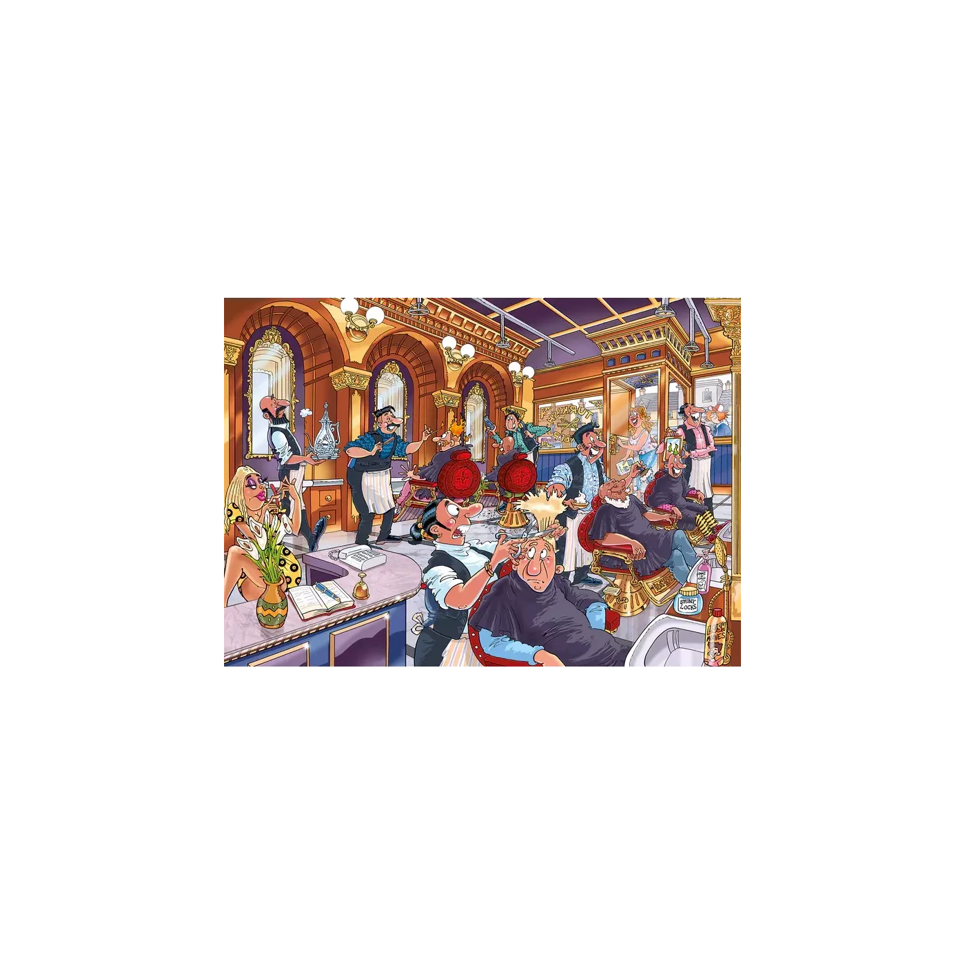 Puzzle Wasgij Retro Mystery 27  - 1000 pcs - Un rasage de très très près !