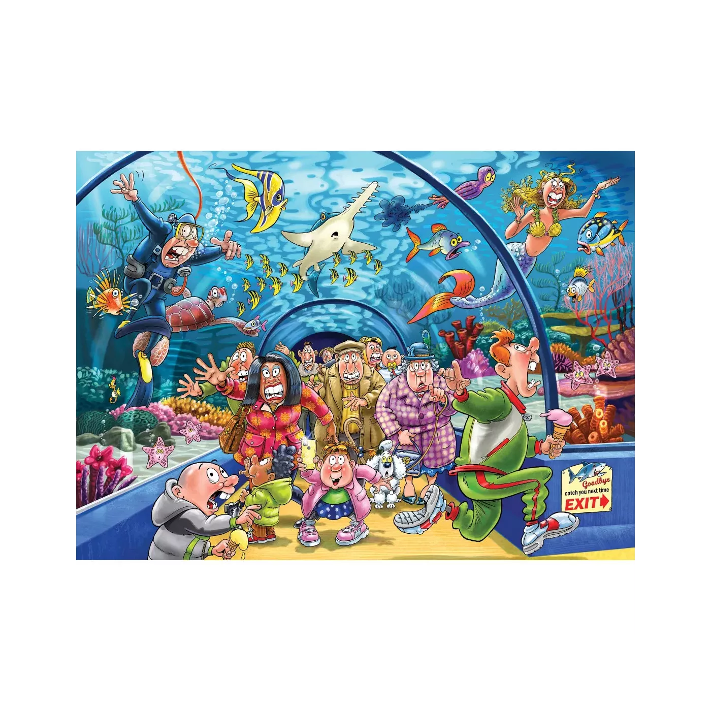 Puzzle Wasgij Original 43 - 1000 Pcs - Ça Sent Le Poisson