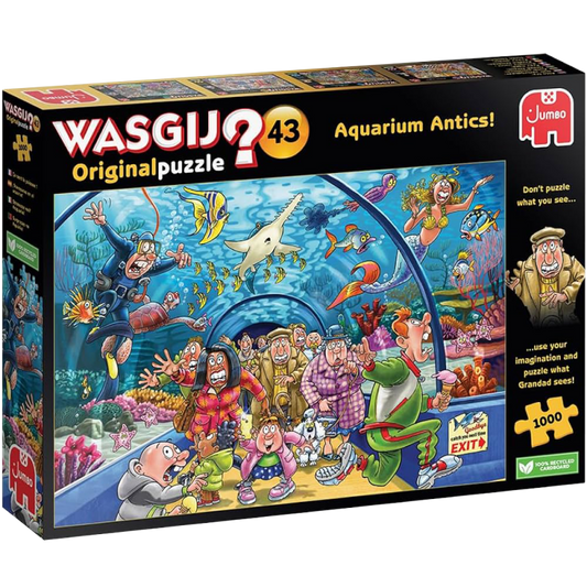 Puzzle Wasgij Original 43 - 1000 pcs - Panique à  l'Aquarium !