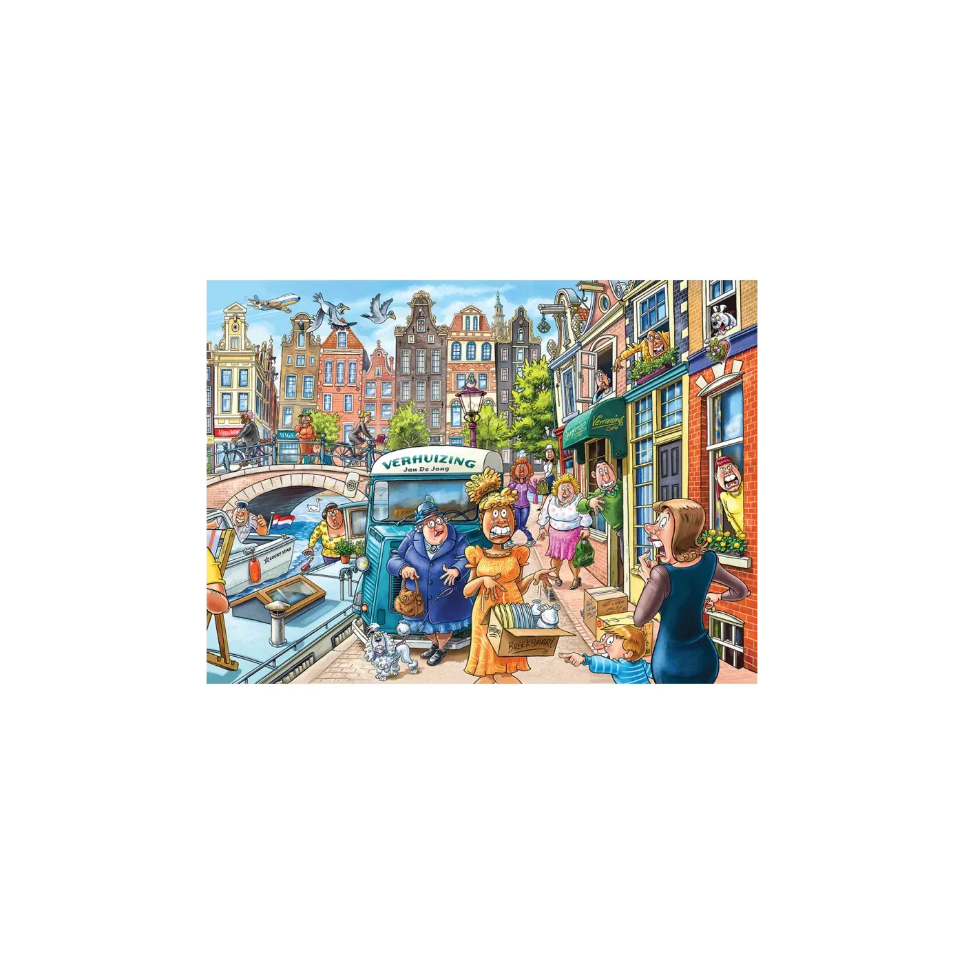 Puzzle Wasgij Original 45 - 1000 Pcs - La Journée Du Déménagement !