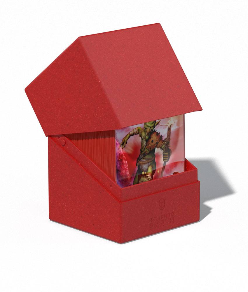 Deck Box Ultimate Guard Return To Earth Boulder Deck Case 100+ taille standard Rouge
