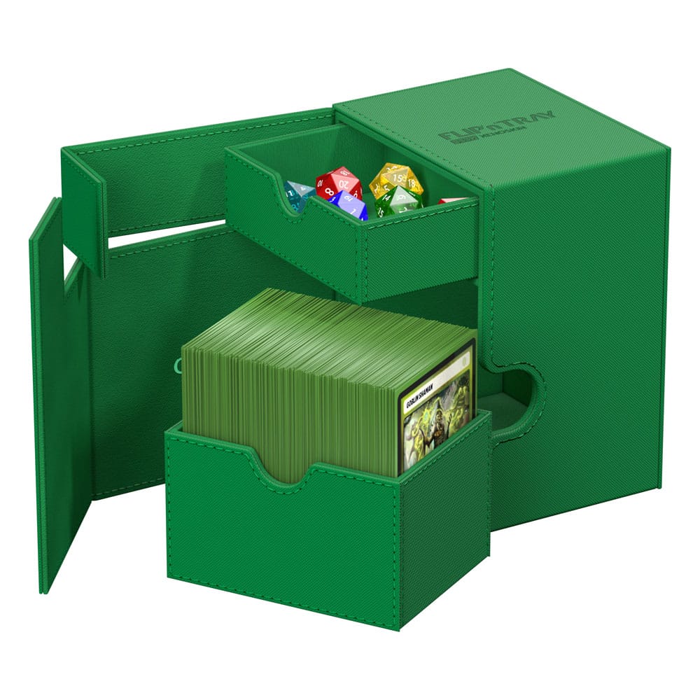 Deck Box Ultimate Guard Flip`n`Tray 133+ XenoSkin Vert