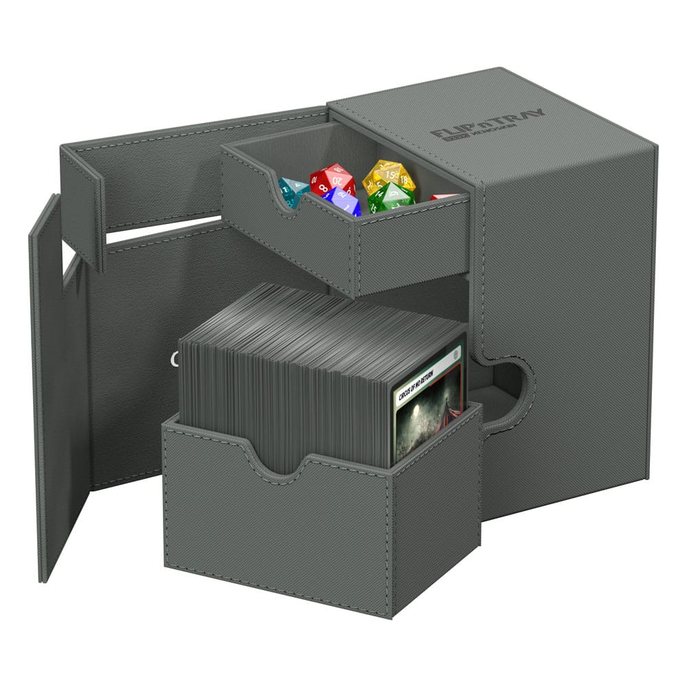 Deck Box Ultimate Guard Flip`n`Tray 133+ XenoSkin Gris