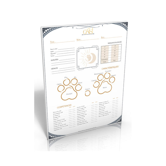 Cats La Mascarade - Feuilles de perso