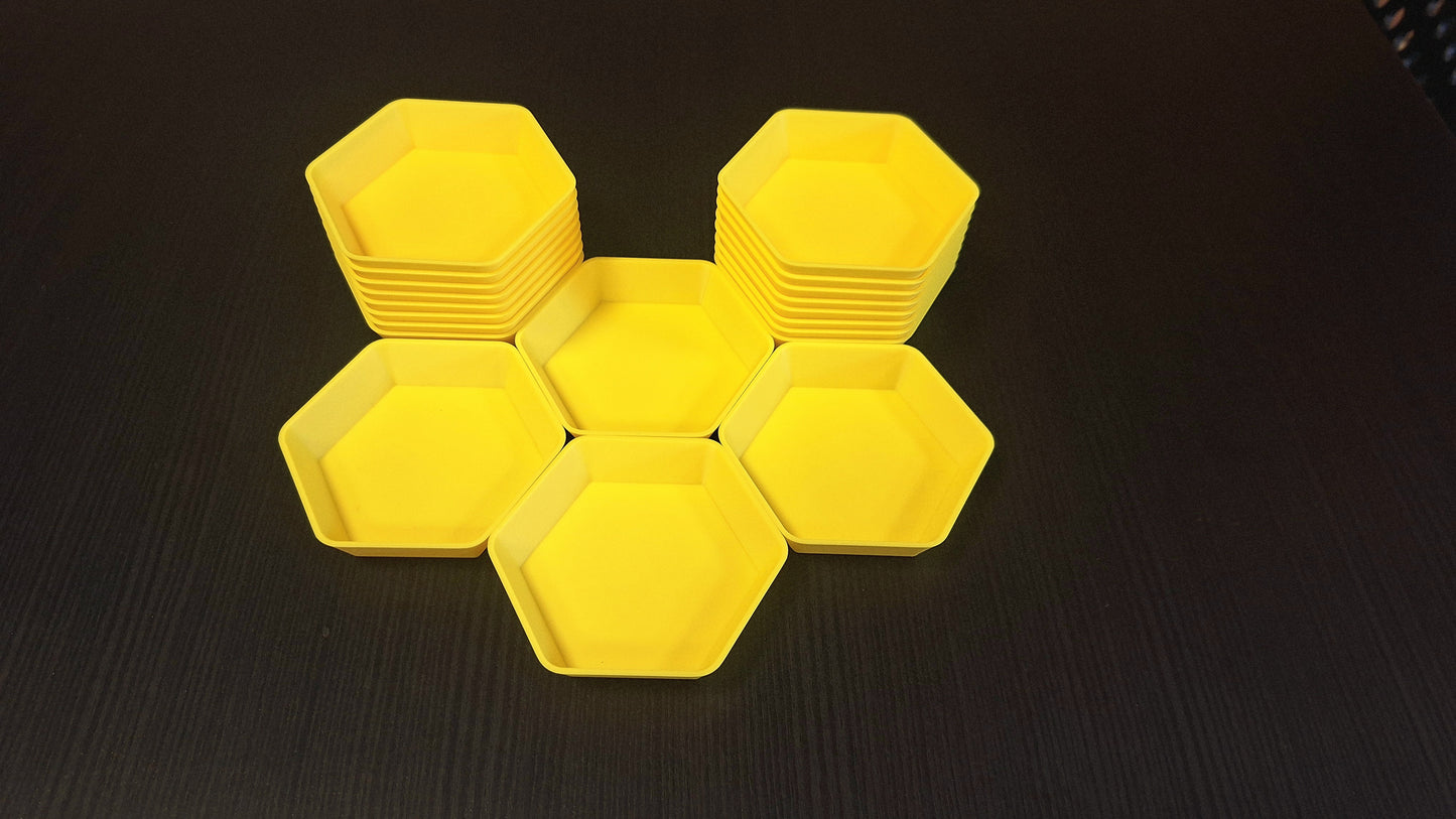 Coupelle à jetons hexagonale