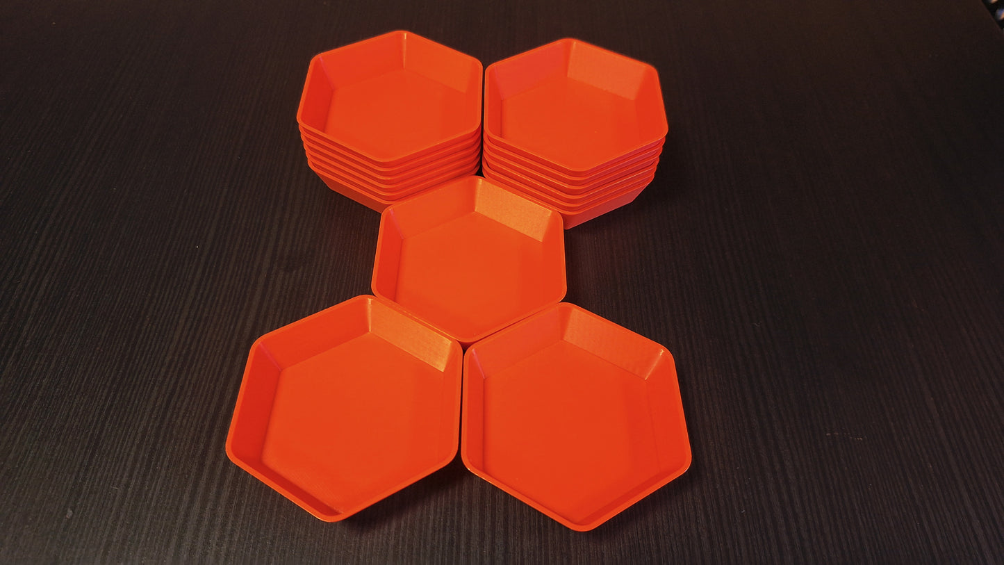 Coupelle à jetons hexagonale
