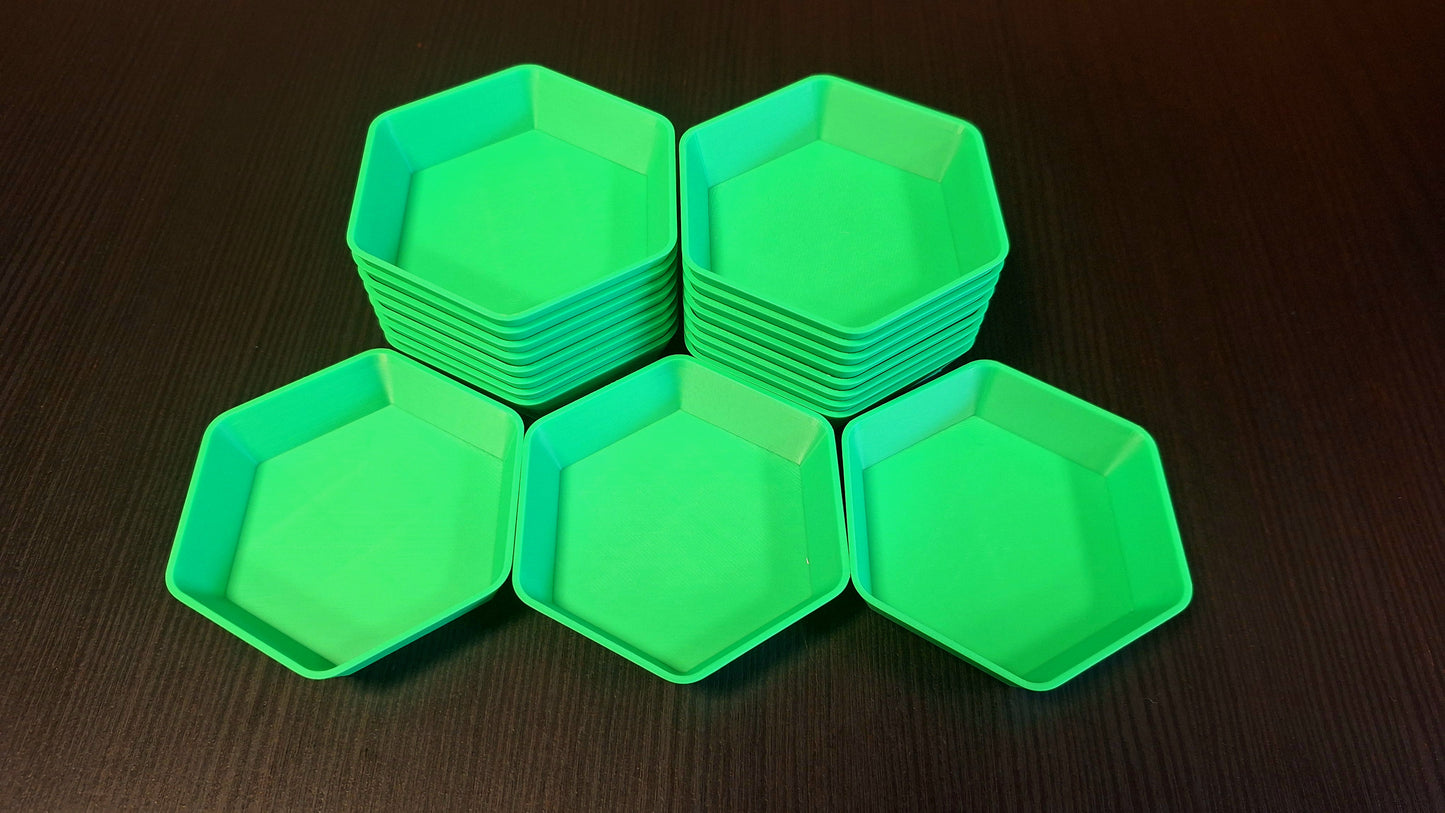 Coupelle à jetons hexagonale
